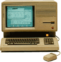 Apple Lisa. Un desktop horizontal. 